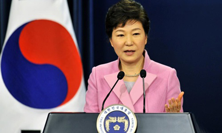 Tổng thống Hàn Quốc Park Geun-hye.